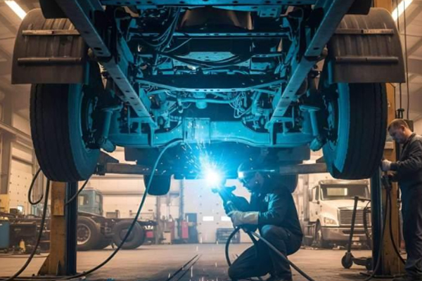 Acetylene Cylinder Solution for Truck Chassis Welding