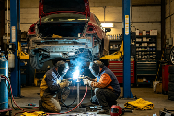 Automotive retrofit welding air supply solution