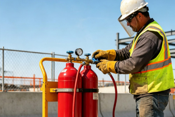 Can an Acetylene Tank Be Installed Without a Pressure Test?