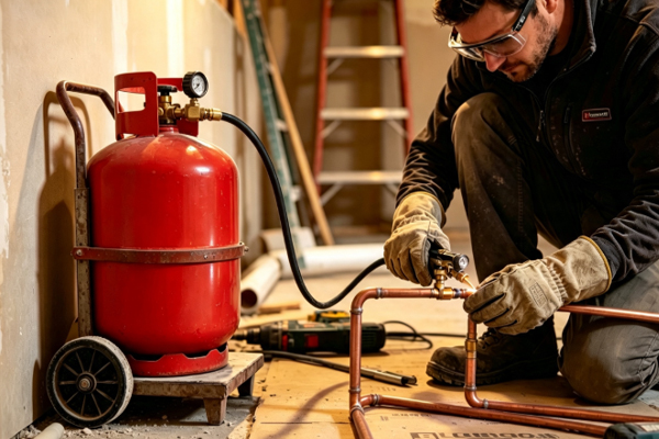 Propane Gas Cylinder Usage Solution for Construction Sites