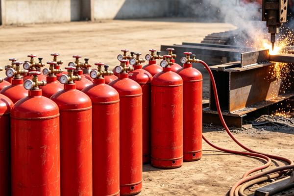 Scrap Metal Dismantling Acetylene Tank Solution