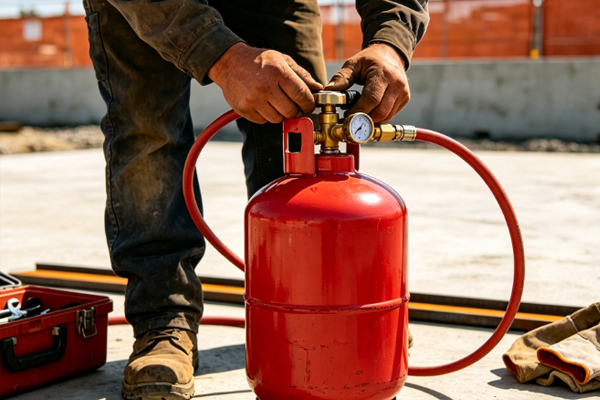 Acetylene Tank Installation Standard Scheme for the Hardware Industry