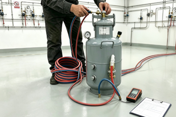 Acetylene Tank Installation Commissioning Steps